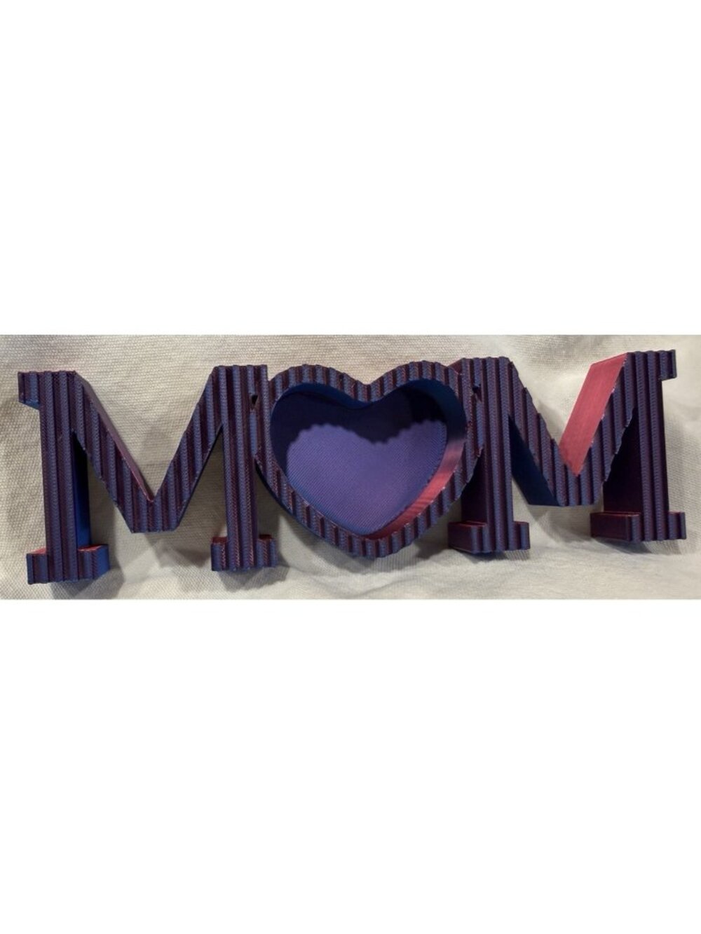 Mom 3D Logo Sign Mother Sign Display Shelf Picture Frame